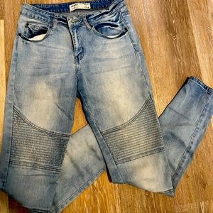 Balmain Detailed Light Wash Skinny Jean